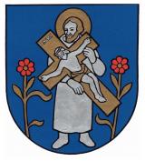 Erb obce kovový
